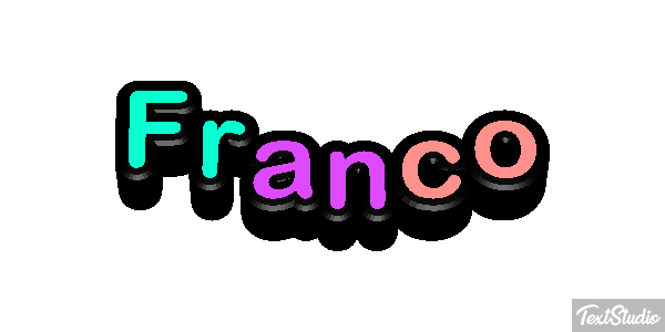 Franco Efecto de texto