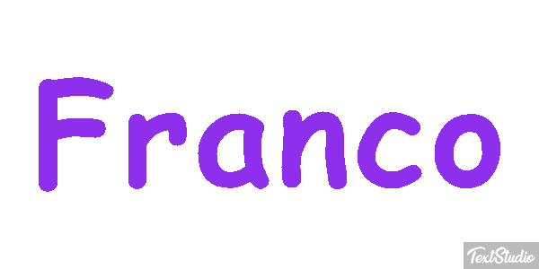 Franco Efecto de texto