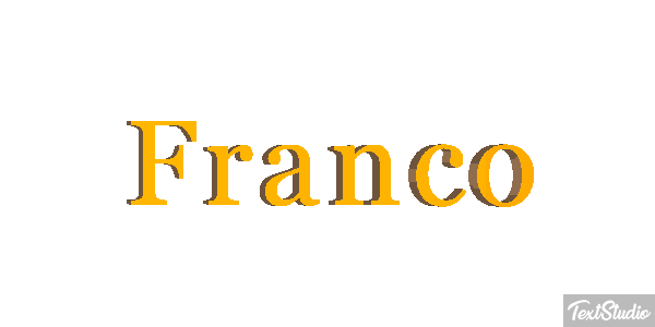 Franco Efecto de texto