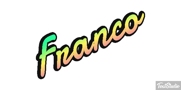 Franco Efecto de texto