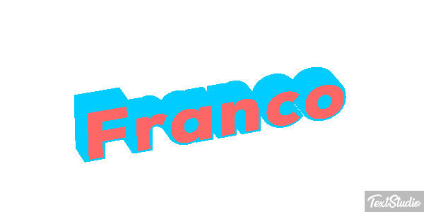 Franco Efecto de texto