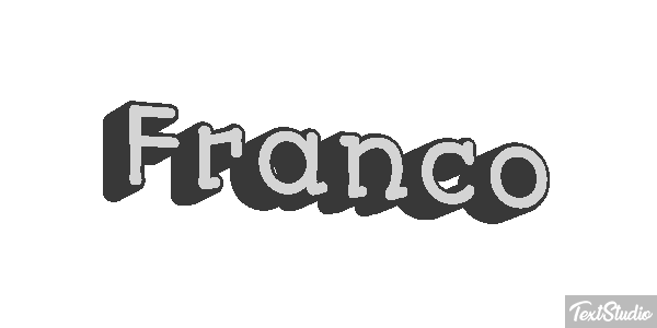 Franco Efecto de texto