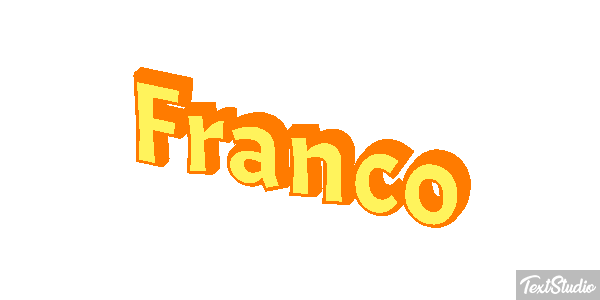Franco Efecto de texto