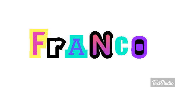 Franco Efecto de texto