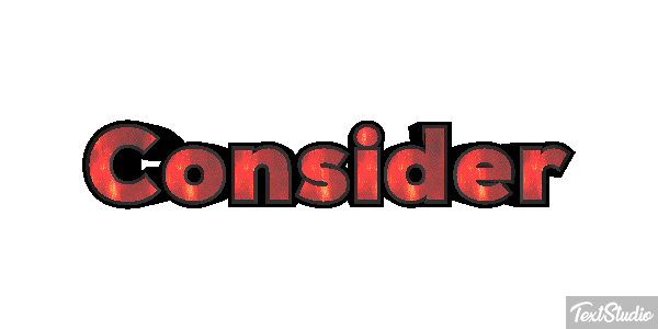 Consider Texteffekt