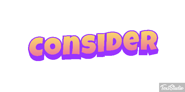 Consider Texteffekt