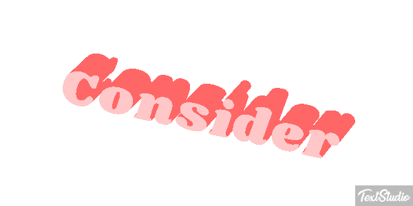Consider Texteffekt