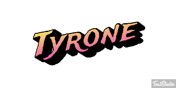 Tyrone Text effect