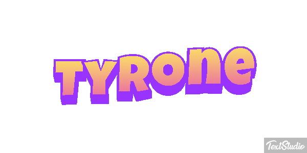 Tyrone Text effect