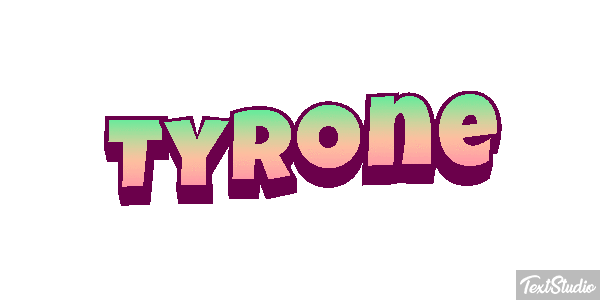 Tyrone Text effect