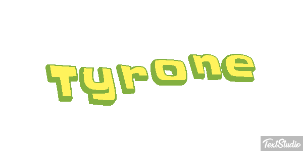 Tyrone Text effect