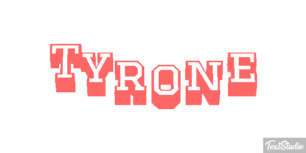 Tyrone Text effect