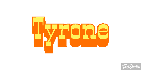 Tyrone Text effect