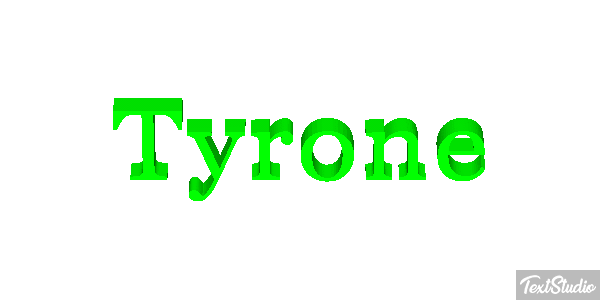 Tyrone Text effect