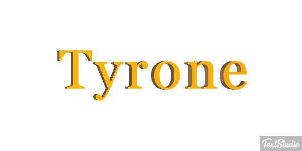 Tyrone Text effect