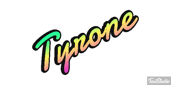 Tyrone Text effect