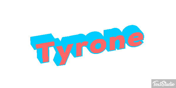 Tyrone Text effect