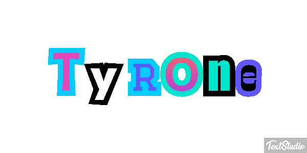 Tyrone Text effect