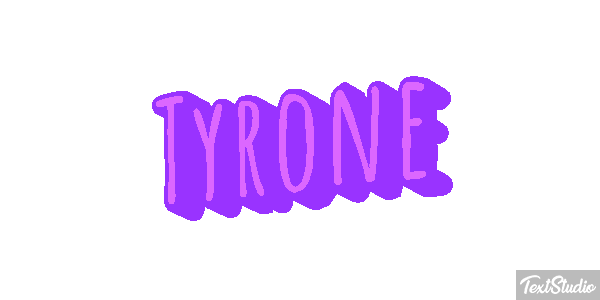 Tyrone Text effect