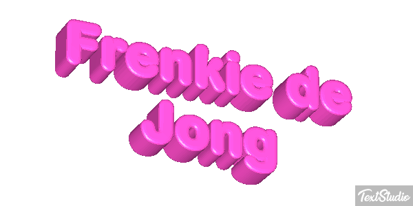 Frenkie De Jong Text effect