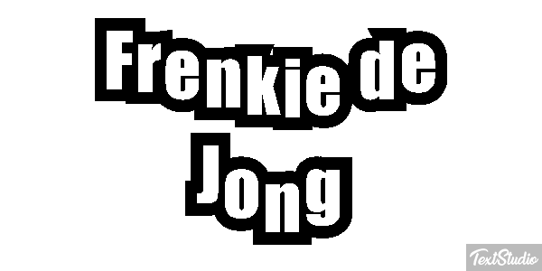 Frenkie De Jong Text effect