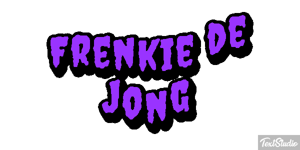 Frenkie De Jong Text effect
