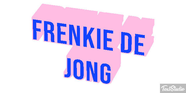 Frenkie De Jong Text effect