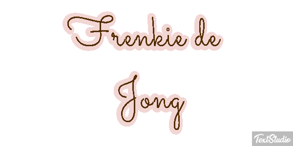 Frenkie De Jong Text effect