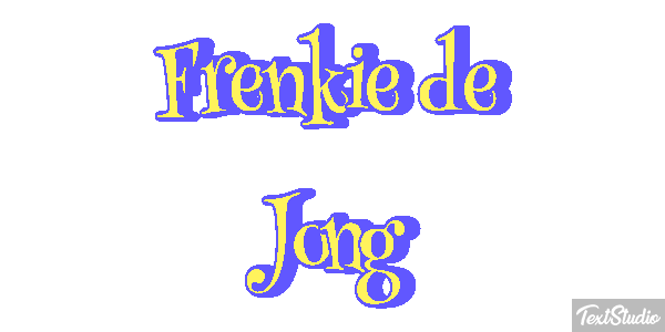 Frenkie De Jong Text effect