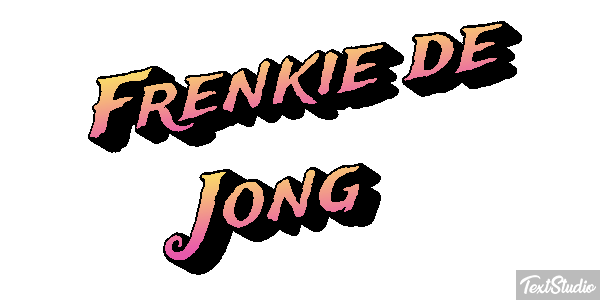 Frenkie De Jong Text effect