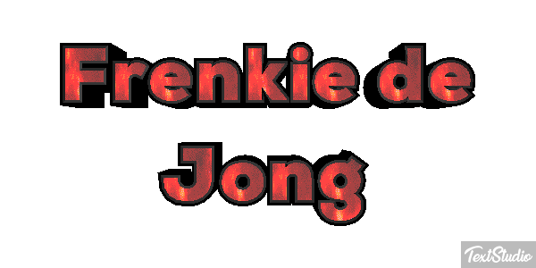 Frenkie De Jong Text effect