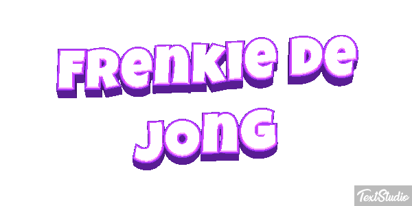 Frenkie De Jong Text effect