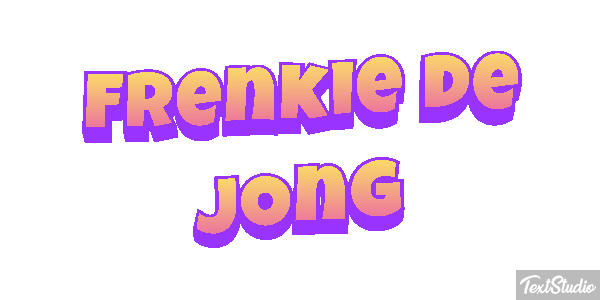 Frenkie De Jong Text effect
