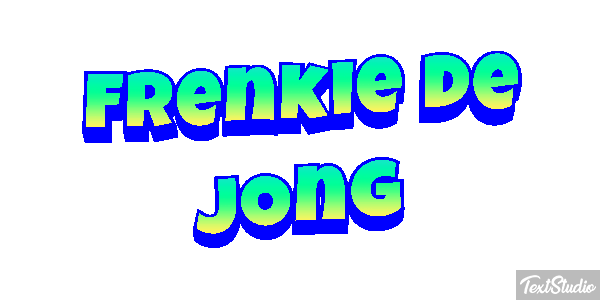 Frenkie De Jong Text effect