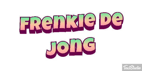 Frenkie De Jong Text effect