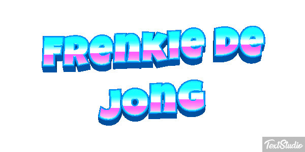 Frenkie De Jong Text effect