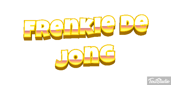 Frenkie De Jong Text effect