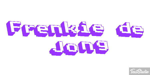 Frenkie De Jong Text effect