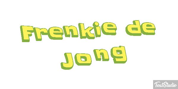 Frenkie De Jong Text effect