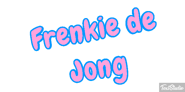 Frenkie De Jong Text effect