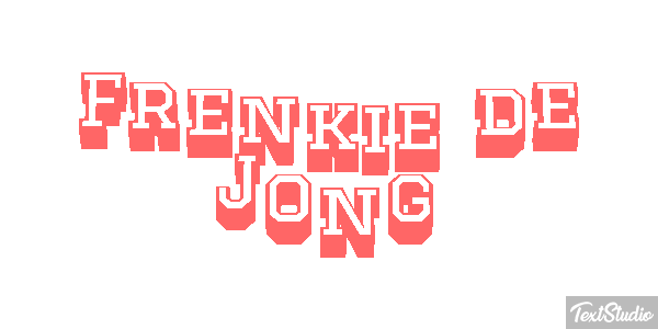 Frenkie De Jong Text effect