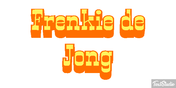 Frenkie De Jong Text effect