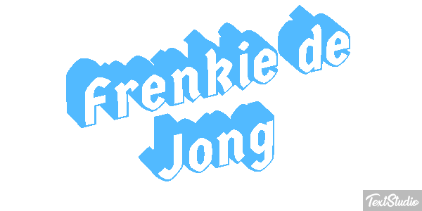 Frenkie De Jong Text effect