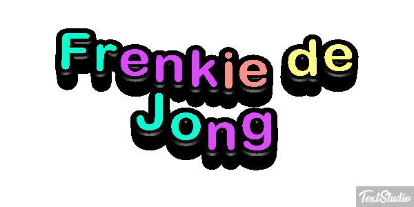 Frenkie De Jong Text effect