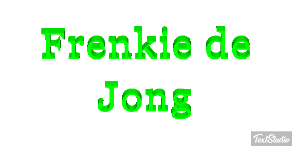Frenkie De Jong Text effect