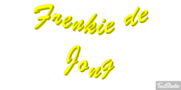 Frenkie De Jong Text effect