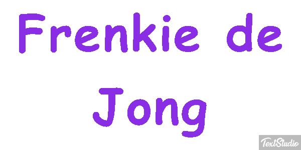 Frenkie De Jong Text effect