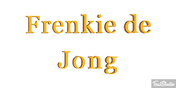 Frenkie De Jong Text effect