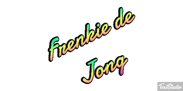 Frenkie De Jong Text effect