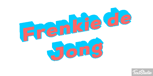 Frenkie De Jong Text effect